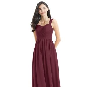 Azazie Zapheira Gown, Cabernet, Size A2